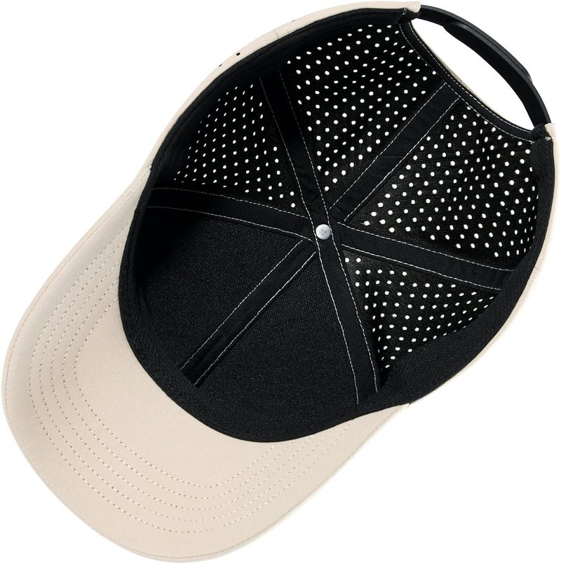 VOBOOM Men Quick Dry Baseball Cap Laser Cut Mesh Ball Curved Brim Snapback Hat - Image 5